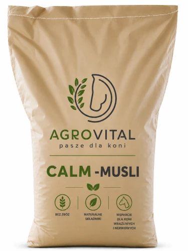 AgroVital CALM-MUSLI - 14 kg (bez otrąb i zbóż dla wrzodowca )